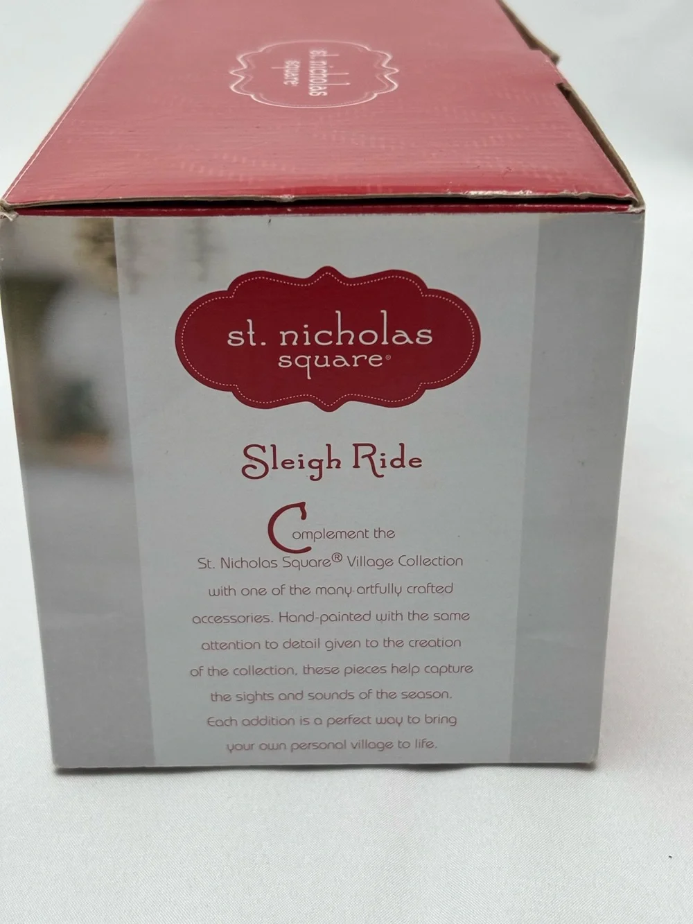 St. Nicholas Square Sleigh Ride Holiday Christmas Figurine
